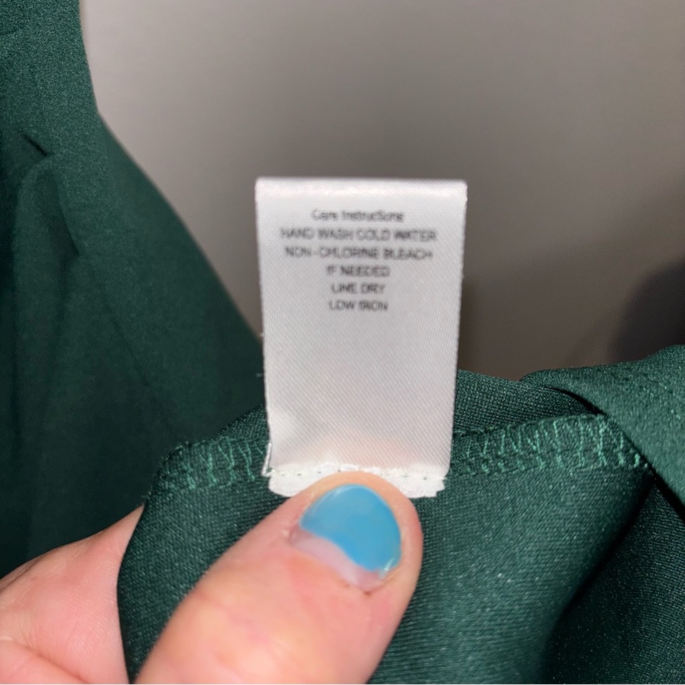 Emerald Sundae Dark Green One-Shoulder Dress - Picture 6 of 10